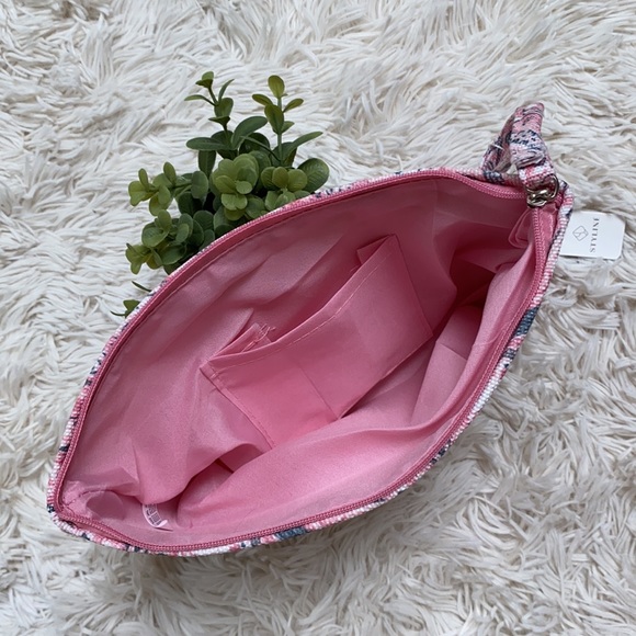 🎉2X HP🎉 Styliné Paisley Clutch Wristlet 💗 Pink & Gray - Picture 8 of 16